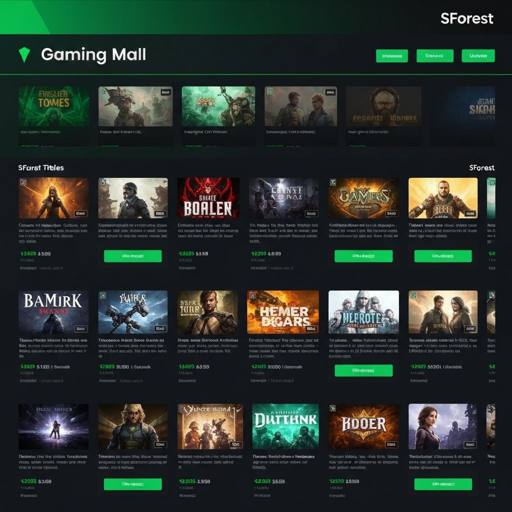 Game store showcase