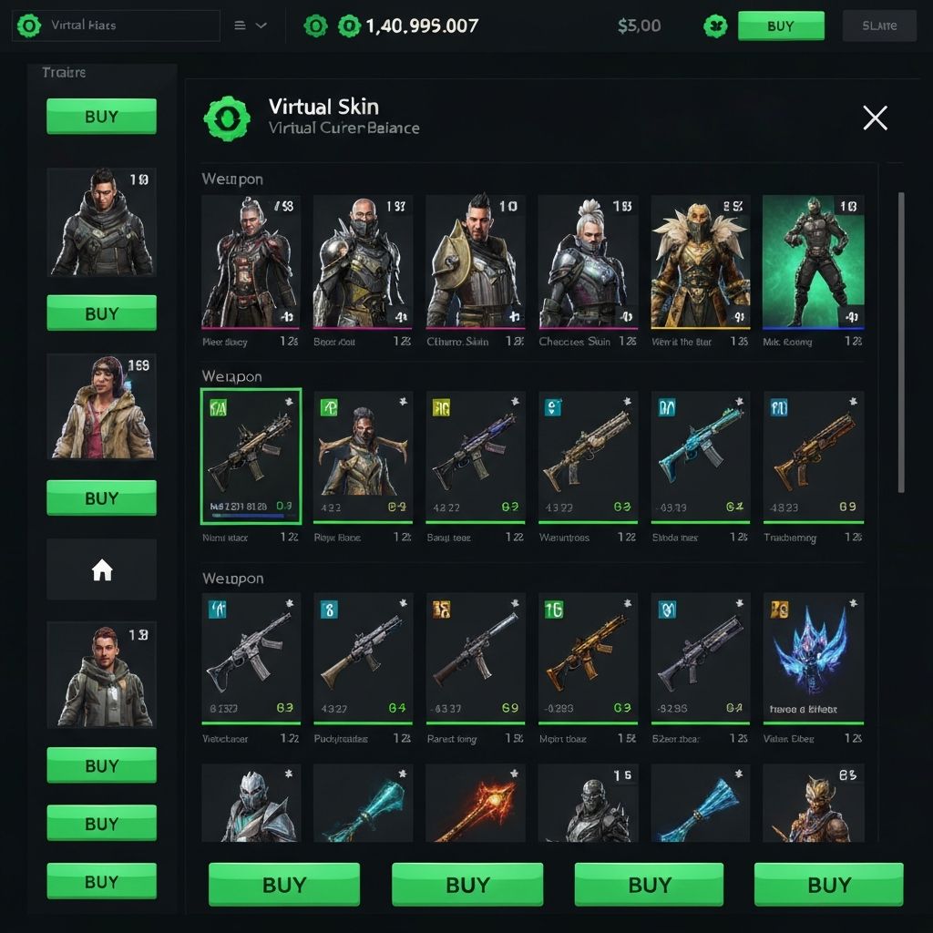 Sell in-game items and virtual currency